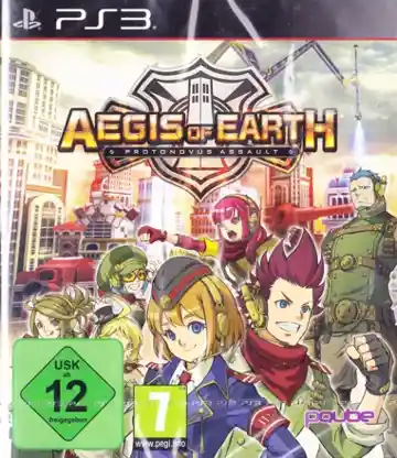 Aegis of Earth - Protonovus Assault (USA) box cover front